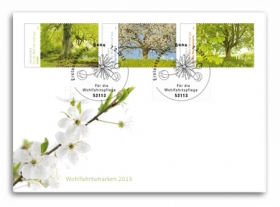 Ersttagsbrief Wohlfahrtsmarken "Blühende Bäume" - Stempel Bonn